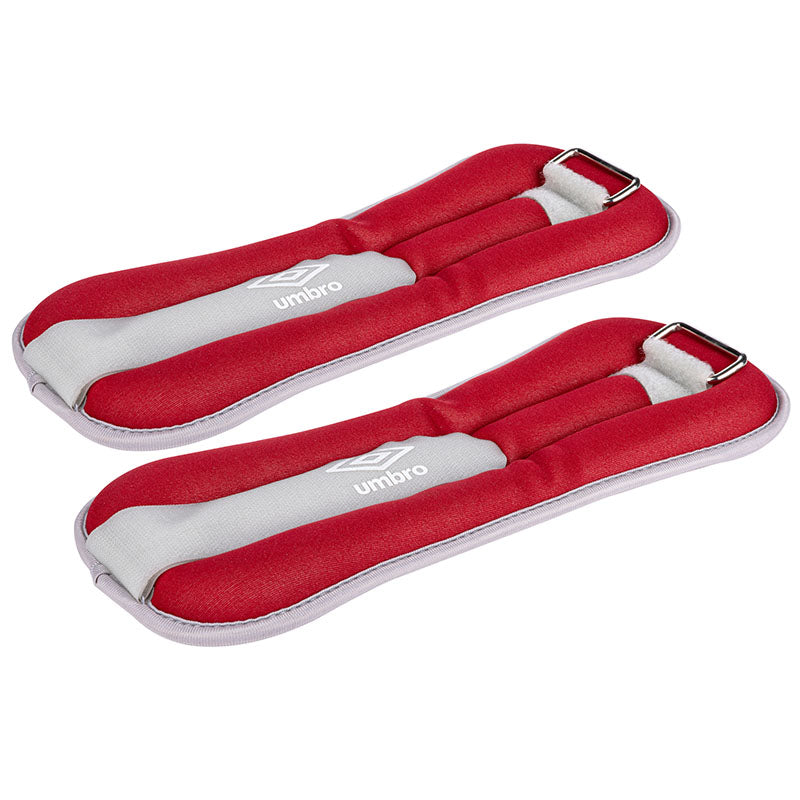 Umbro - Zátěže für kotníky a zápěstí 2x1 kg (rot)