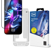 3mk HardGlass Max - gehärtetes Glas s aplikátorem für iPhone Air (schwarz)