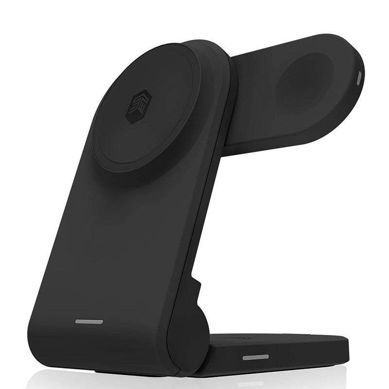 STM ChargeTree MAG - mobilní Kabelloses Ladegerät 3 in 1 s MagSafe (schwarz) – Produktabbildung 2