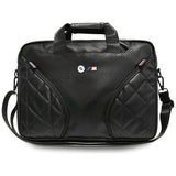 Karbonové kapsy a Metall- Logo BMW - Laptop-Tasche 16" (schwarz)