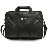 Karbonové kapsy a Metall- Logo BMW - Laptop-Tasche 16" (schwarz)