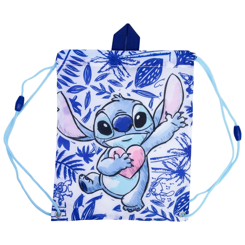 Disney Stitch - School Backpack / Drawstring Bag (30 x 25 cm)