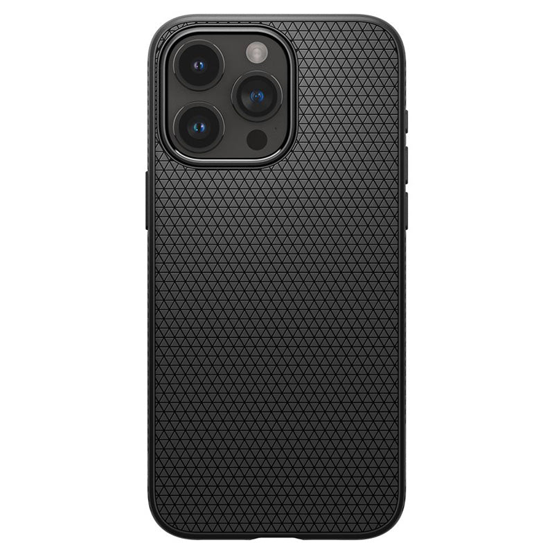 Spigen Liquid Air - Hülle für iPhone 15 Pro (matt schwarz) – Produktabbildung 2