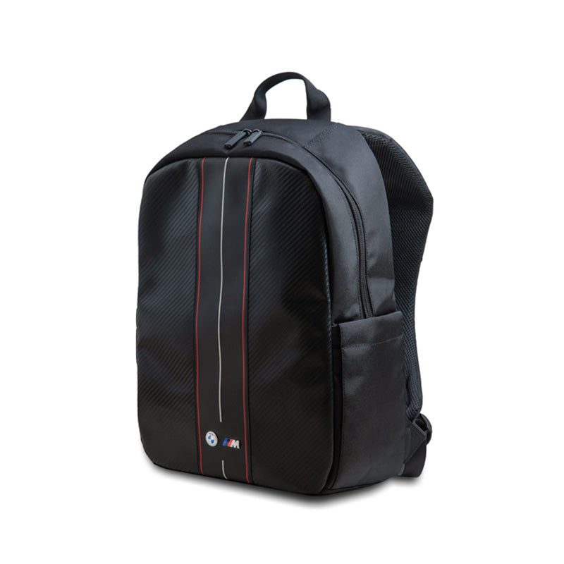 BMW Carbon Red Stripes - Rucksack für 16" Laptop (schwarz) – Produktabbildung 2