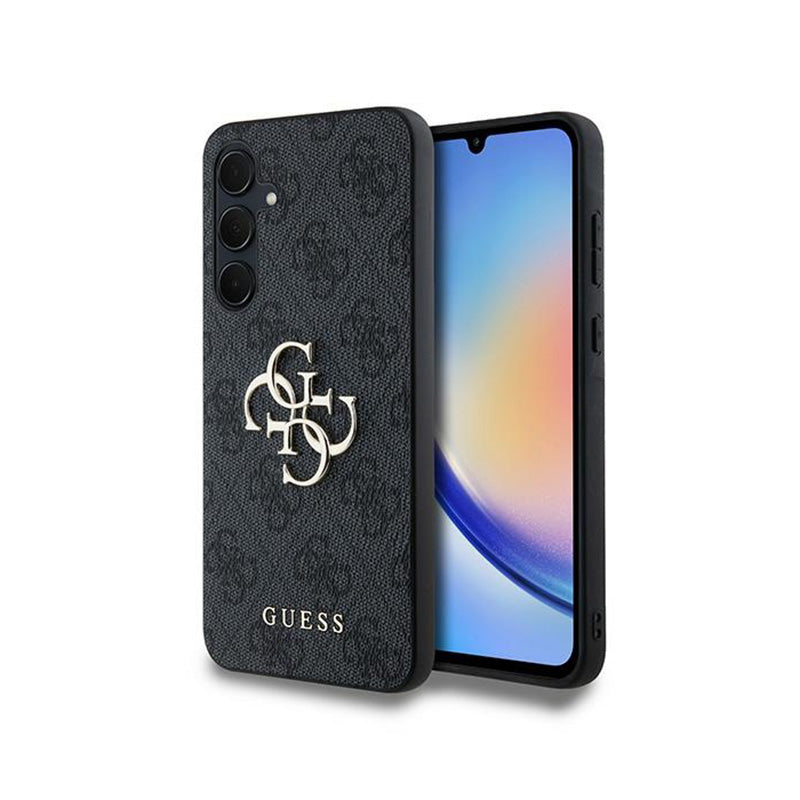 Guess 4G Big Metal Logo - Hülle Samsung Galaxy A35 5G (schwarz)