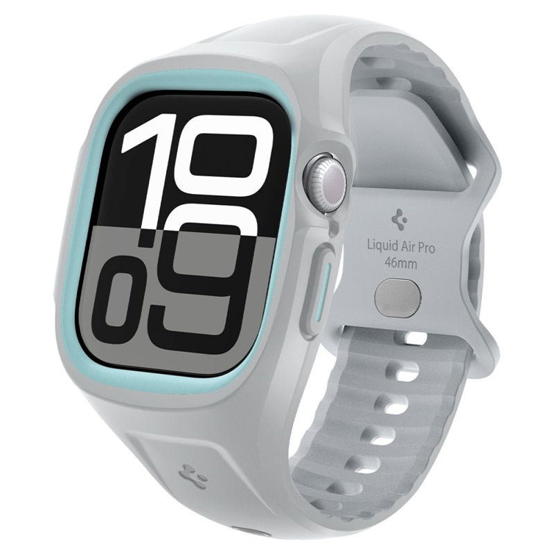 Spigen Liquid Air Pro - Armband s pouzdrem für Apple Watch 10 46 mm (grau)