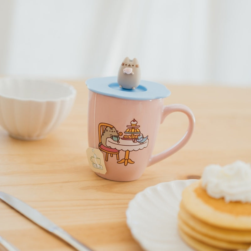 Pusheen - Keramikbecher se Silikon- víčkem a 3D figurkou 350 ml – Produktabbildung 2