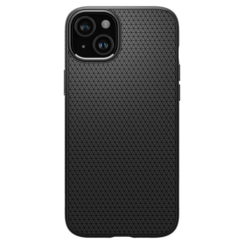 Spigen Liquid Air - Hülle für iPhone 15 (matt schwarz) – Produktabbildung 2