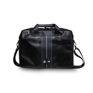 BMW Carbon Blue Stripes - Hülle für 16" Laptop (schwarz)