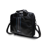 BMW Carbon Blue Stripes - Hülle für 16" Laptop (schwarz) – Produktabbildung 2