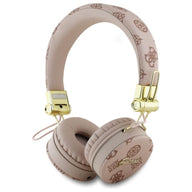 Guess Peony Script Round Shape - kabellose Bluetooth Kopfhörer ENC (braun)