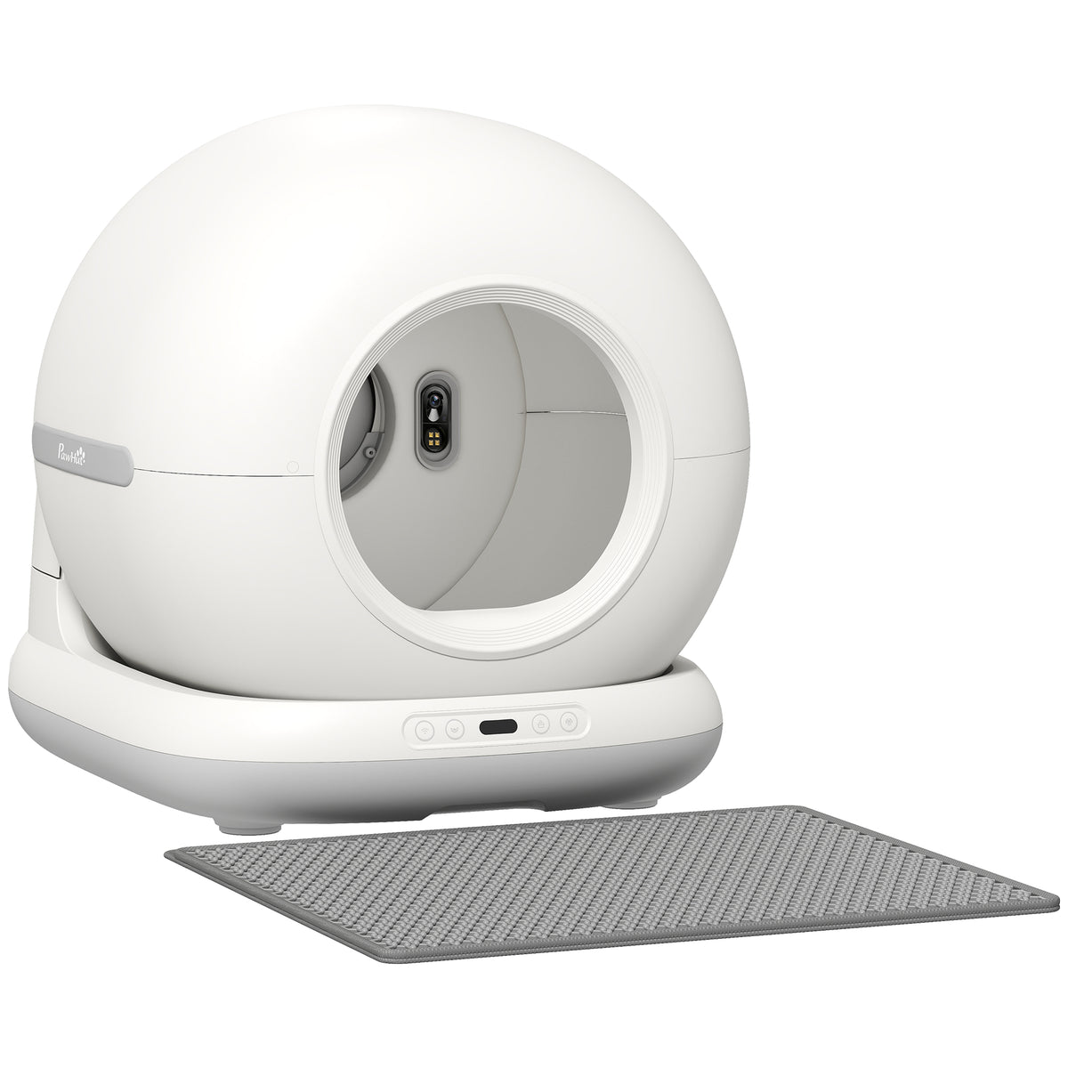 PawHut Selbstreinigende Katzentoilette, XL 72L Katzenklo Selbstreinigend mit HD-Kamera, App-Steuerung