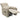 HOMCOM Elektrischer Massagesessel, Kunstlederbezug, Fußstütze, Seitentasche, Beige