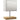 HOMCOM Nachttischlampe, USB-Anschlüsse, Holz, Stoff, Wippschalter, Ablagefächer, Weiß