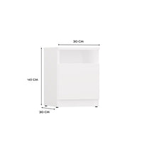 Nachttisch GALAX 30 1D WEISS – Produktabbildung 7