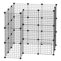 PawHut Freigehege, Freilaufgehege, Laufstall mit 36 Platten, Kleintiergehege für Kleintiere – Produktabbildung 10