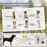 PawHut Faltbar Fahrradanhänger für Mittelgroße Hunde bis 20kg mit herunterklappbare Rampe Reflektoren – Produktabbildung 8