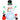 Outsunny Aufblasbarer Weihnachts-Schneemann, 243 cm, mit buntem LED-Licht, für draußen