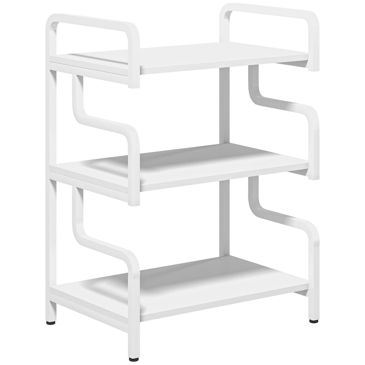 HOMCOM Druckerständer Druckertisch mit 3 Ebenen und Stauraum, 55 x 40 x 77cm