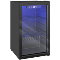 HOMCOM Weinkühlschrank 24 Flaschen, 68 Liter Kapazität, 4–16 °C Standgerät für Getränke, Bier und Wein mit