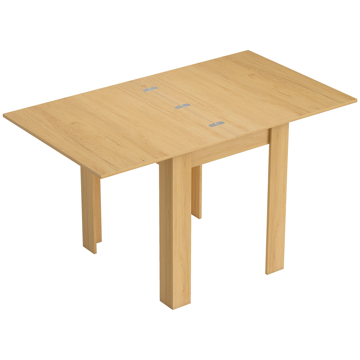 HOMCOM Esstisch Ausziehbar 70/140 x 80 cm Moderner Esszimmertisch für 4–6 Personen Platzsparend für Küche