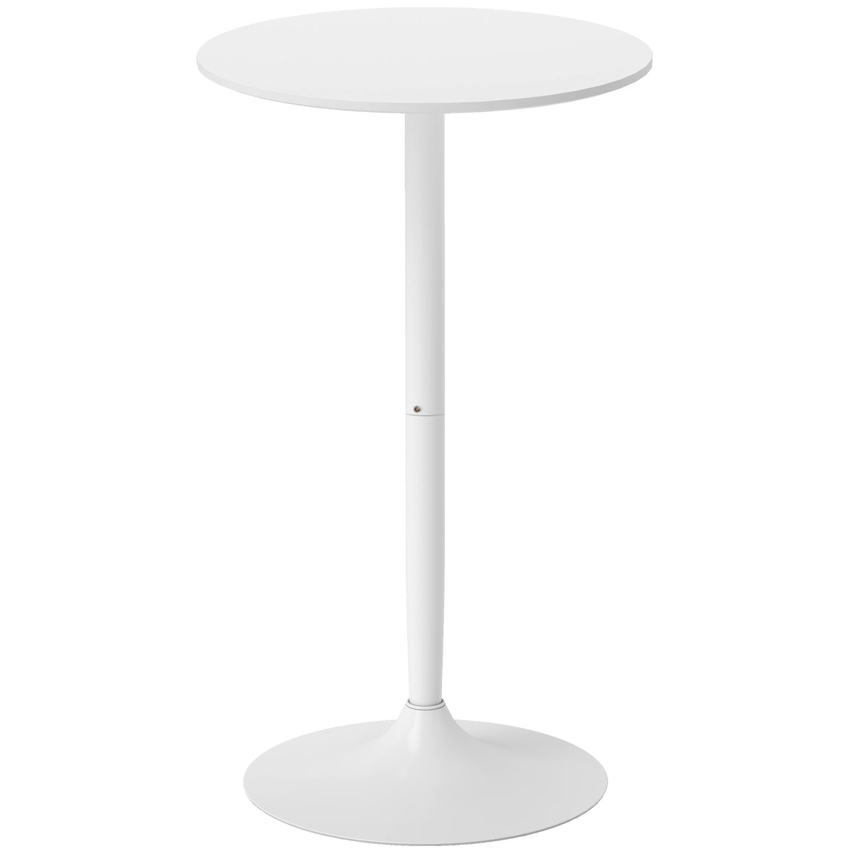 HOMCOM Bartisch Stehtisch, Tisch für 2 Personen, 60 x 60 x 102 cm, Weiß