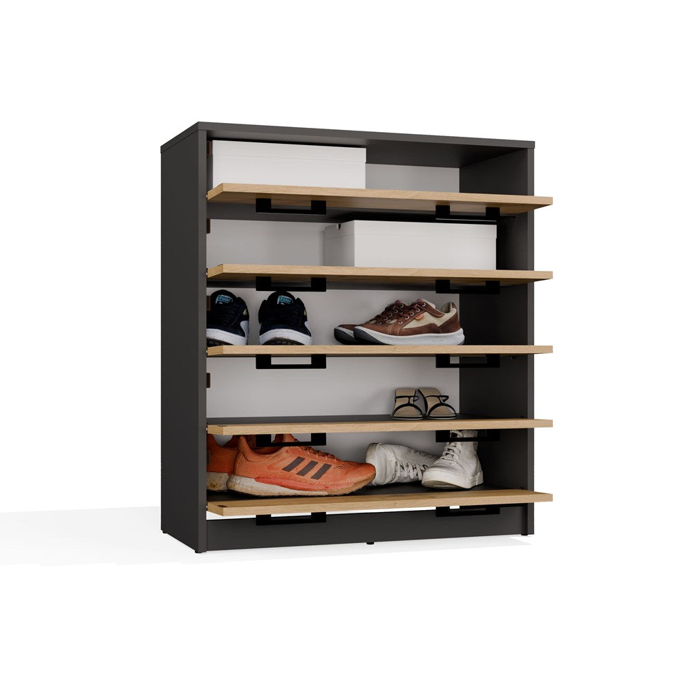 Schuhschrank ALEX ANTHRAZIT ARTISAN für Flur – Produktabbildung 8