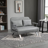 HOMCOM Schlafsofa, Doppelsofa, Gästebett, inklusive 2 Kissen, Grau – Produktabbildung 10