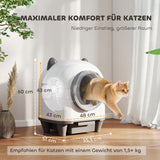 PawHut Selbstreinigende Katzentoilette mit App-Steuerung 80 L Geruchsbeseitigung für Mehrere Katzen – Produktabbildung 3