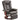 HOMCOM Relaxsessel mit Liegefunktion, drehbar, bis 150 kg, Kunstlederbezug, Stahlrahmen, Braun