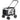 PawHut Hundbuggy Haustierbuggy bis 10kg klappbar abnehmbarer Korb 81 x 58 x 97,5 cm Schwarz + Grau + Weiß