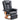 HOMCOM Relaxsessel mit Liegefunktion, drehbar, bis 150 kg, Kunstlederbezug, Stahlrahmen, Schwarz