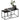 HOMCOM 2er-Set Beistelltische, modernes Design, stapelbar, Glastisch, Schwarz