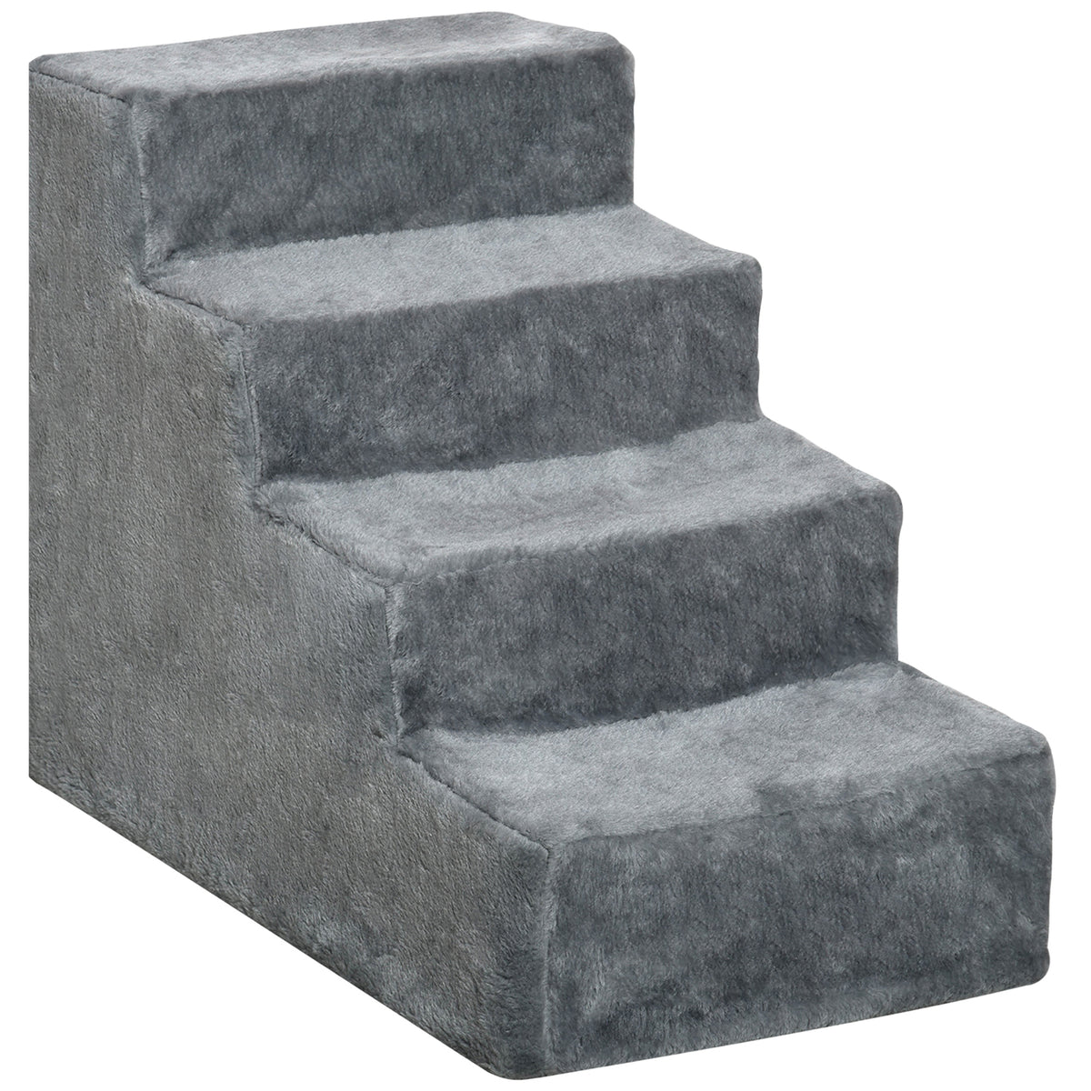 PawHut Hundetreppe 4 Stufen 44 cm Hoch Haustiertreppe für Kleine Hunde Katzentreppe Hunderampe mit Waschbar