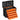 HOMCOM Werkzeugkiste leer, 49,7 x 25,3 x 40,7 cm Werkzeugkasten mit 4 Schubladen, Mini-Box Stahl Orange
