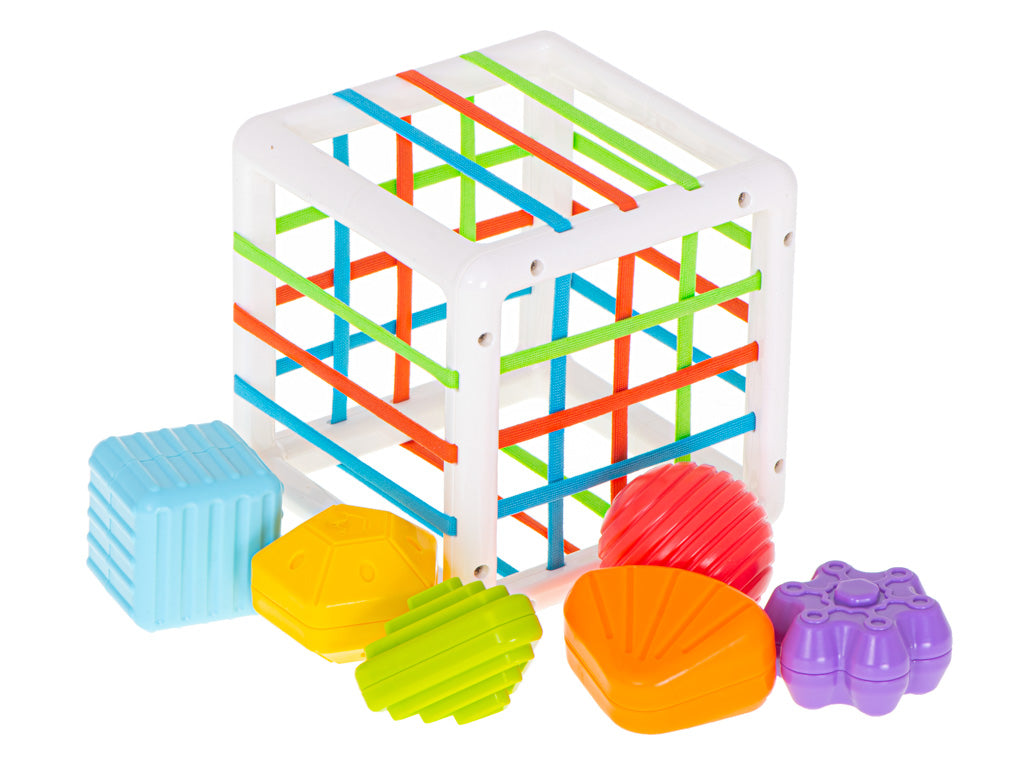 IKONKA Flexibles Würfelsortierspielzeug zum Einstecken quadratisch – Produktabbildung 2