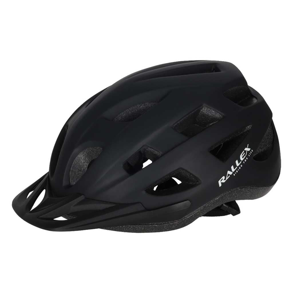 RALLEX Damen Fahrradhelm Herren verstellbar schwarz M 54-58cm