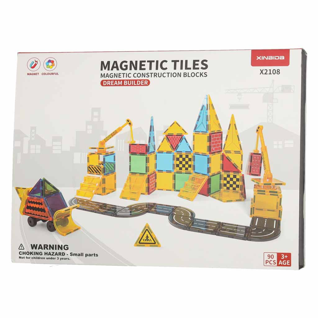 IKONKA 3D-Magnetbauklötze, 90-teiliges Set – Produktabbildung 10