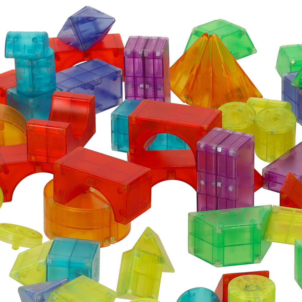 IKONKA 3D-Konstruktion magnetische Ziegel LED leuchtende 134 el