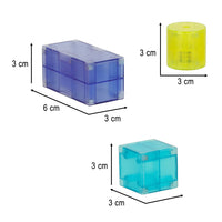 IKONKA 3D Konstruktion magnetische Steine LED leuchtend 64 Stück – Produktabbildung 9