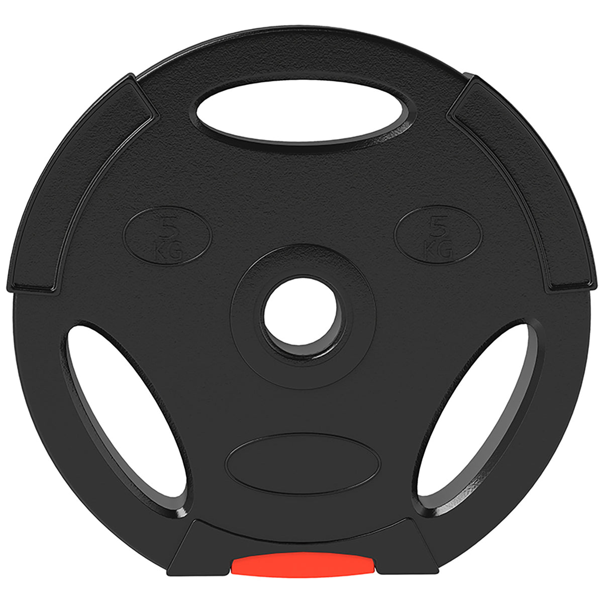 4er Gewichtsplatten-Set für Training, Fitnessstudio, Heimtraining, Stärke-Training, 2 x 5 kg und 2 x 2,5 kg