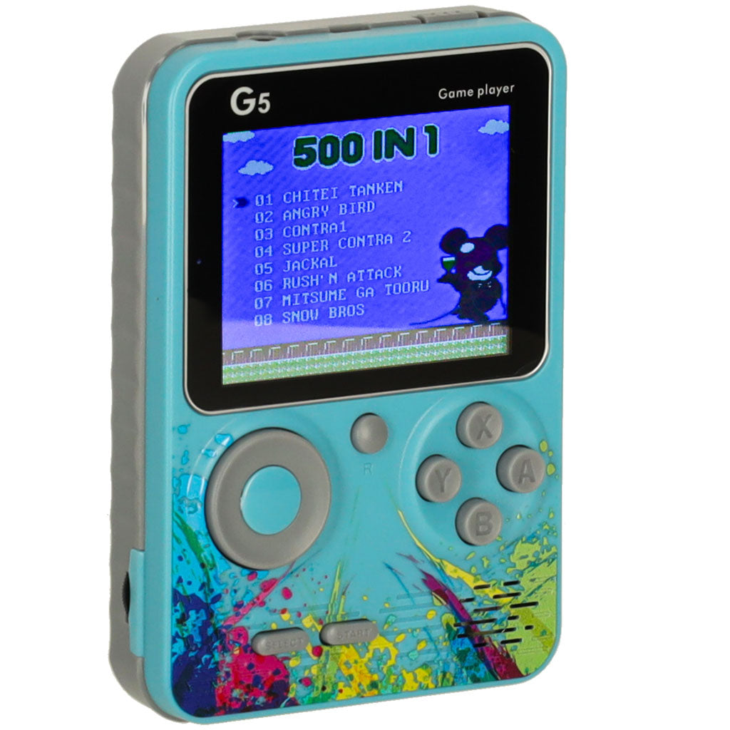 IKONKA Tragbare Retro-Mini-Spielkonsole