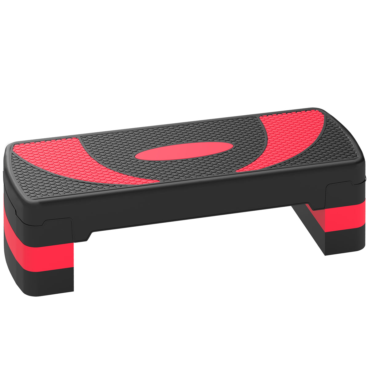 HOMCOM Aerobic-Stepper, höhenverstellbar, für Indoor und Outdoor, Belastbarkeit bis 150 kg, 80 x 31 x 10-20