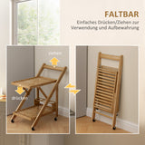 HOMCOM Küchenwagen auf Rädern, Servierwagen mit 3 Weinregalen, 2 Tabletts, für Küche, Esszimmer – Produktabbildung 5