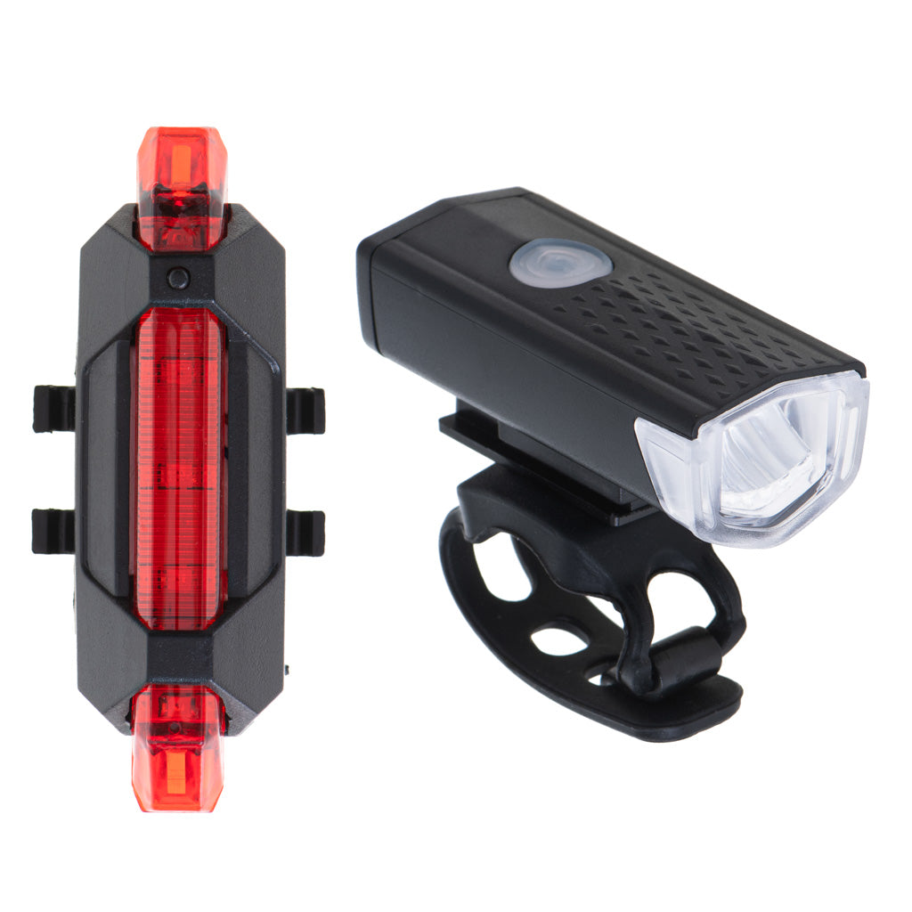 Rallex LED-Fahrradlampe hinten-vorne Set USB – Produktabbildung 2