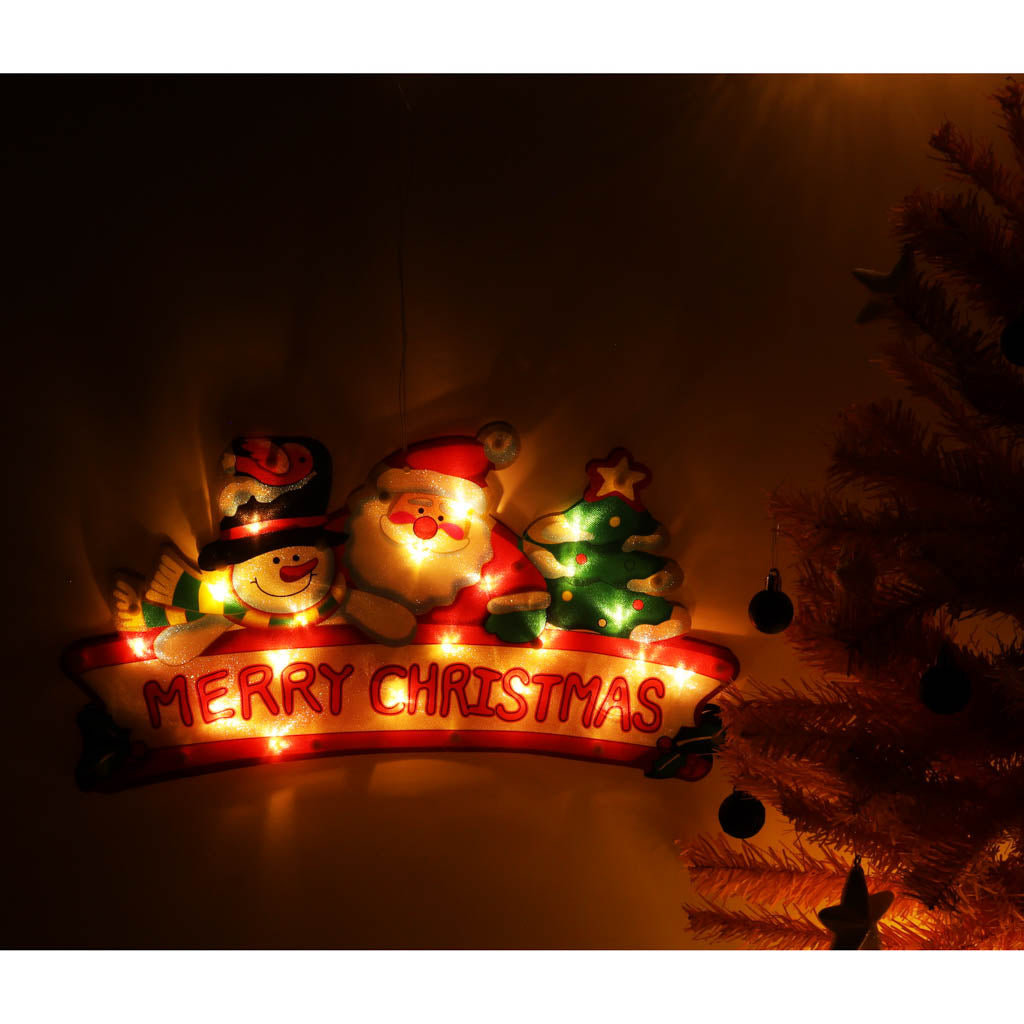 IKONKA LED-Weihnachts-Hängelampen Fröhliche Weihnachtsdekoration 45cm