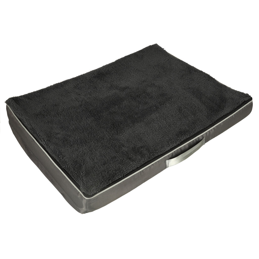 IKONKA Hundebett Katzenbett orthopädisches Kissen 90 x 70 x 10 cm grau