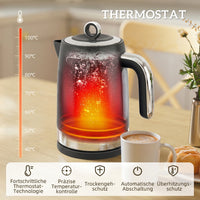 HOMCOM Wasserkocher- und Toaster-Set, 1,7 l 2200 W Schnellkoch-Wasserkocher mit Thermostat – Produktabbildung 5