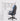 Schreibtisch KUBA MIT AUFSATZ WEISS + Sessel DRIFT BLAU Set 6 Schubladen