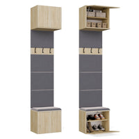 Garderobe Kleiderpaneel HAGA 1W EICHE SONOMA